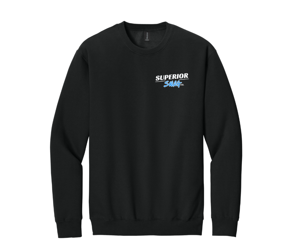 Black Superior Swag logo crewneck sweatshirt